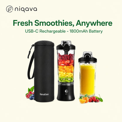 Compact 20oz USB-C Rechargeable Blender – Portable Personal Juicer for Shakes & Smoothies