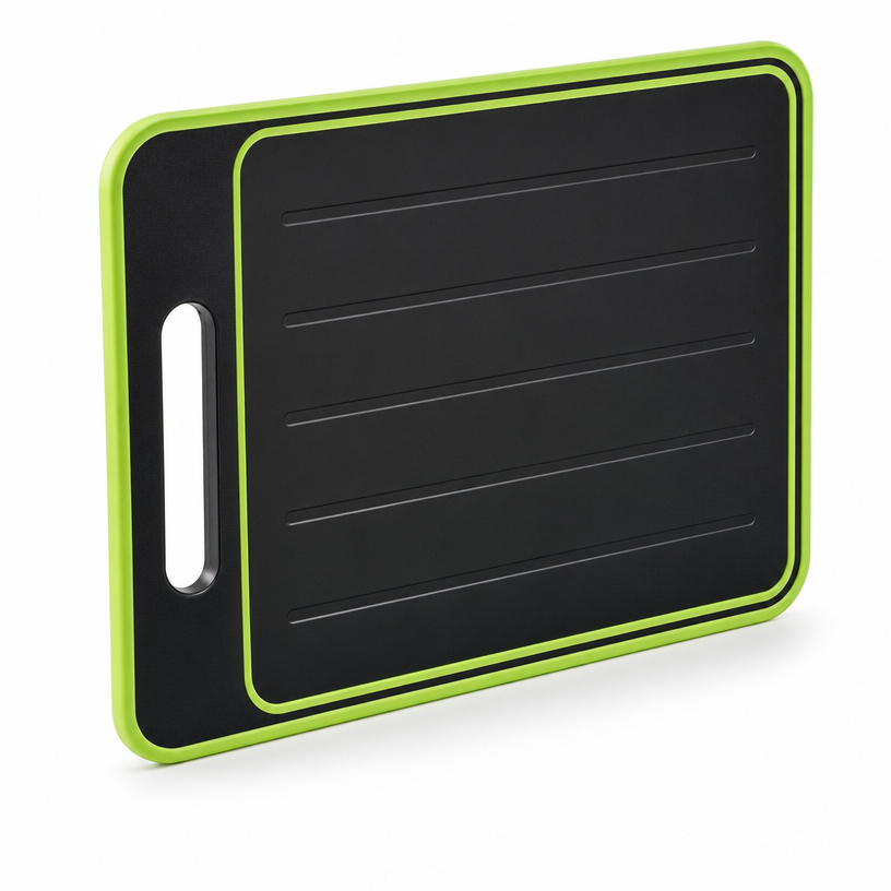 4-in-1 Aluminum Cutting Board — Quick-Defrost, Grinder & Knife Sharpener