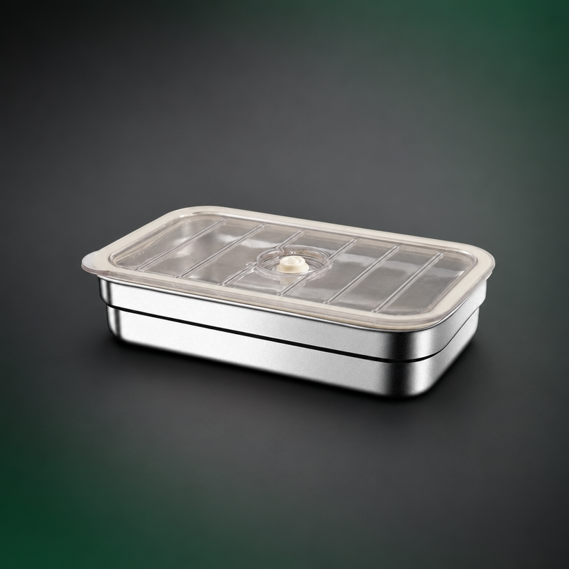 316 Stainless Steel Vacuum-Seal Storage Containers — Airtight, Freezer & Microwave Safe