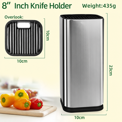 Drainable Knife Block & Utensil Caddy — Keeps Blades Dry, Sharp & Safe