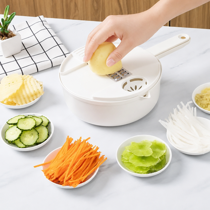 Vegetable Slicer 12-in-1 Multi-Functional Set — Grater, Shredder & Salad Prep