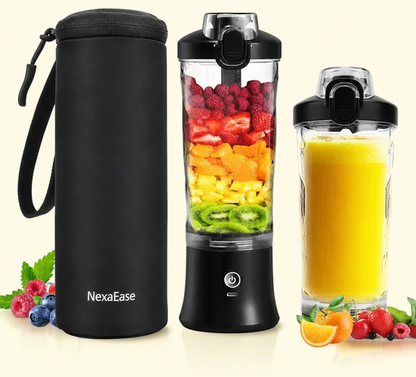 Compact 20oz USB-C Rechargeable Blender – Portable Personal Juicer for Shakes & Smoothies