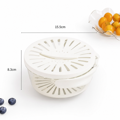 3 in 1 Kitchen Colanders Bowl with Quick Drain Design
