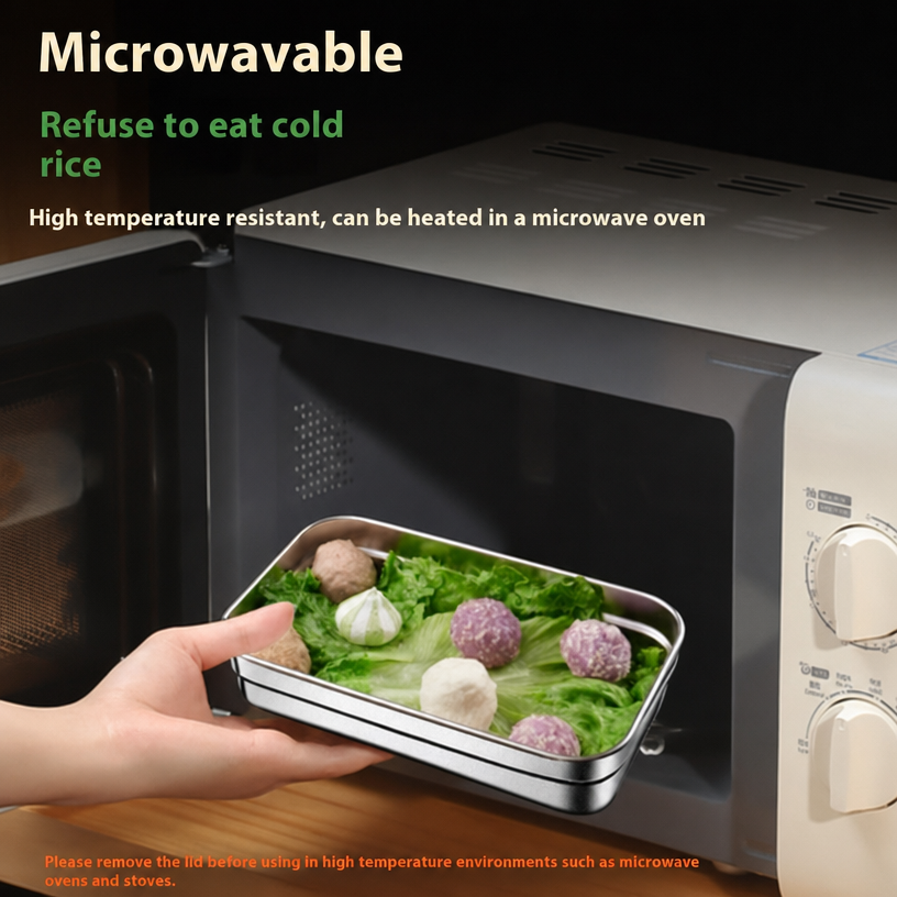 316 Stainless Steel Vacuum-Seal Storage Containers — Airtight, Freezer & Microwave Safe