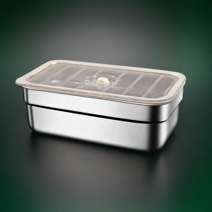 316 Stainless Steel Vacuum-Seal Storage Containers — Airtight, Freezer & Microwave Safe