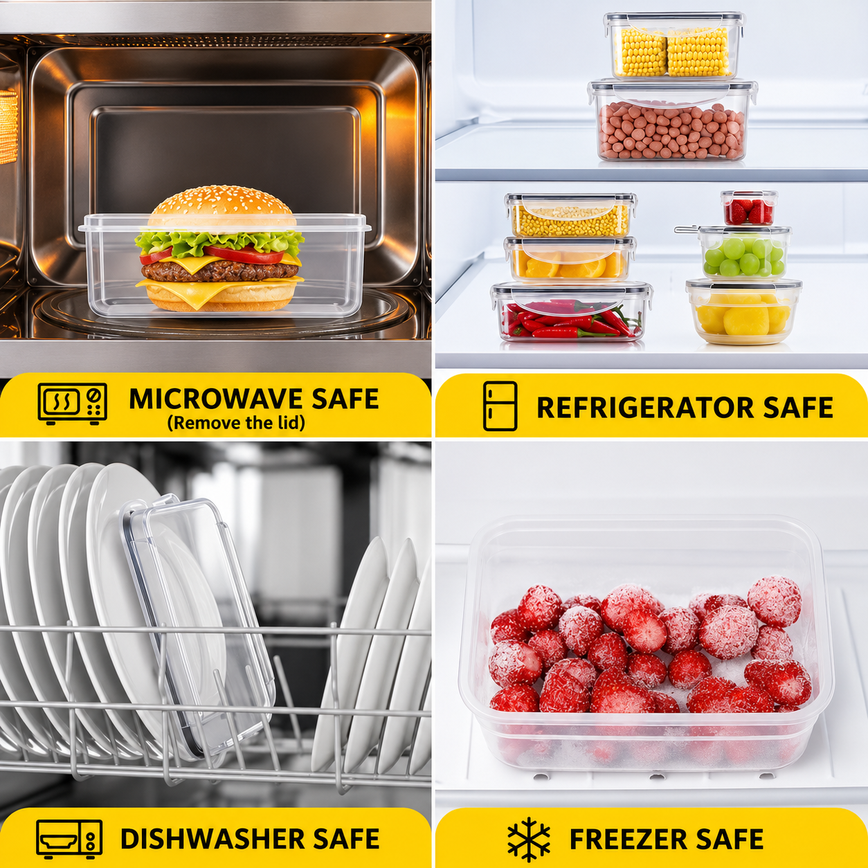 Airtight Food Storage Container Set – 48 Pieces (BPA-Free, Stackable)