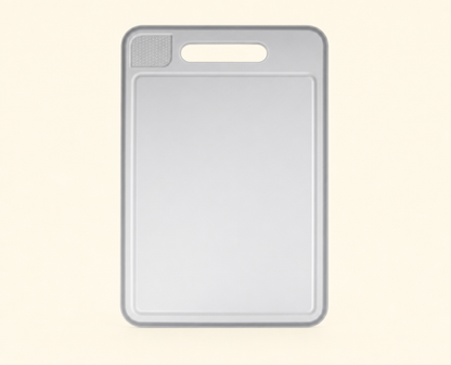 4-in-1 Aluminum Cutting Board — Quick-Defrost, Grinder & Knife Sharpener